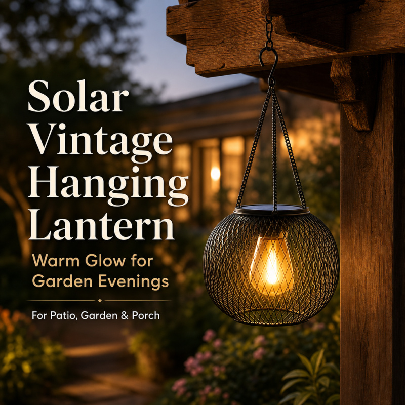Halo Outdoor Lighting - Solar Powered LED Hanging Floor Lamp