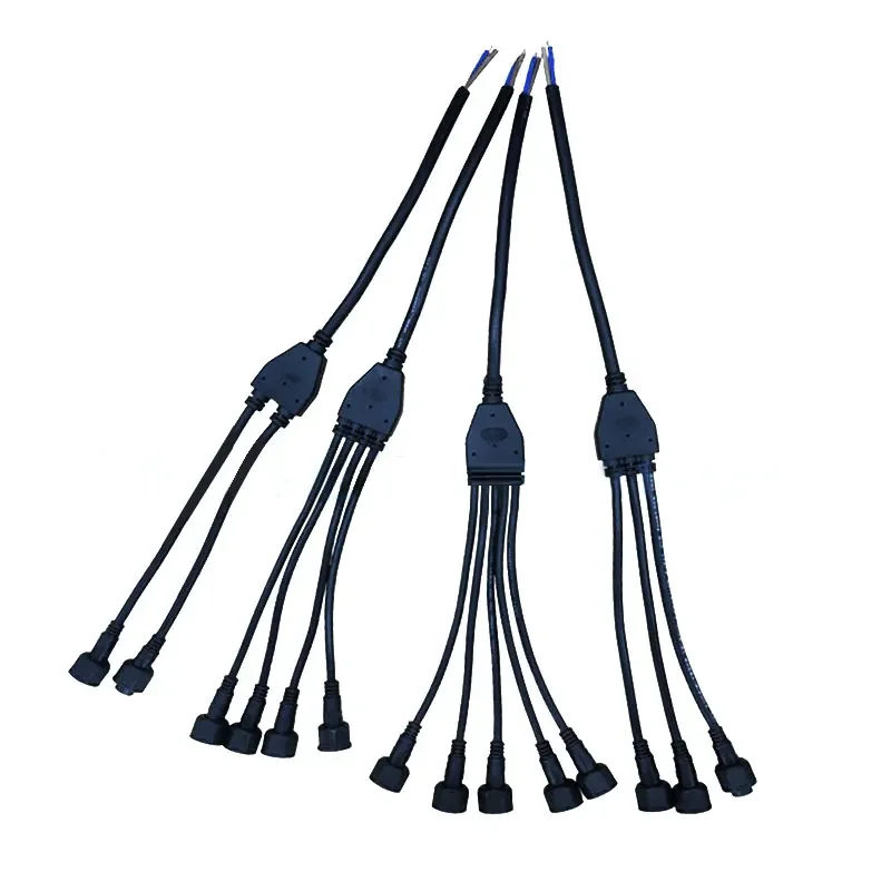 Outdoor Lighting Cable - Waterproof Y-Type Wire Splitter Adapter IP67
