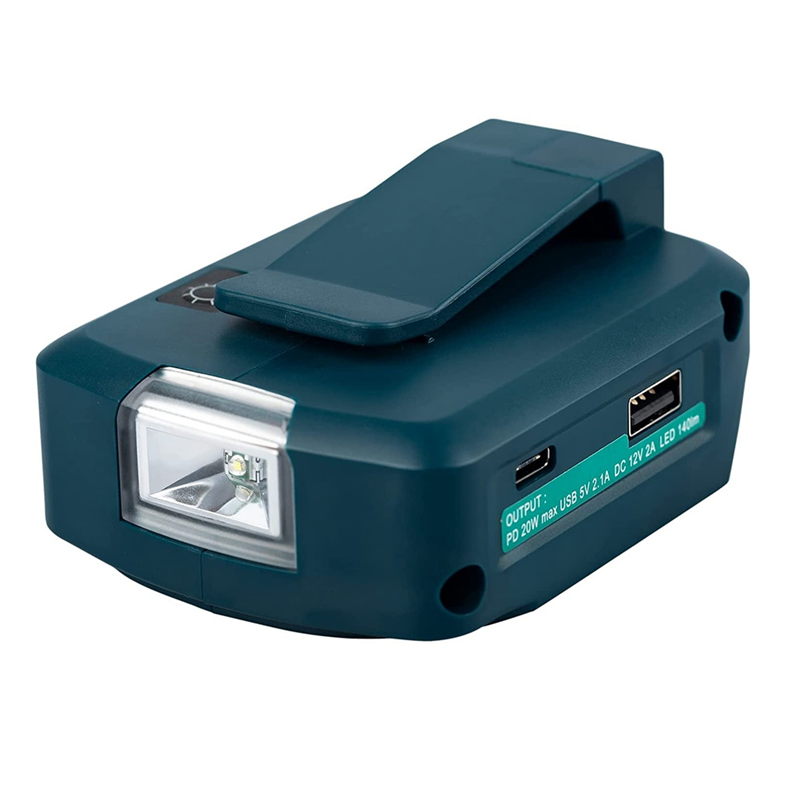 Outdoor Lighting Spotlight - For ADP05 14.4V/18V Lion Battery USB/Type-C