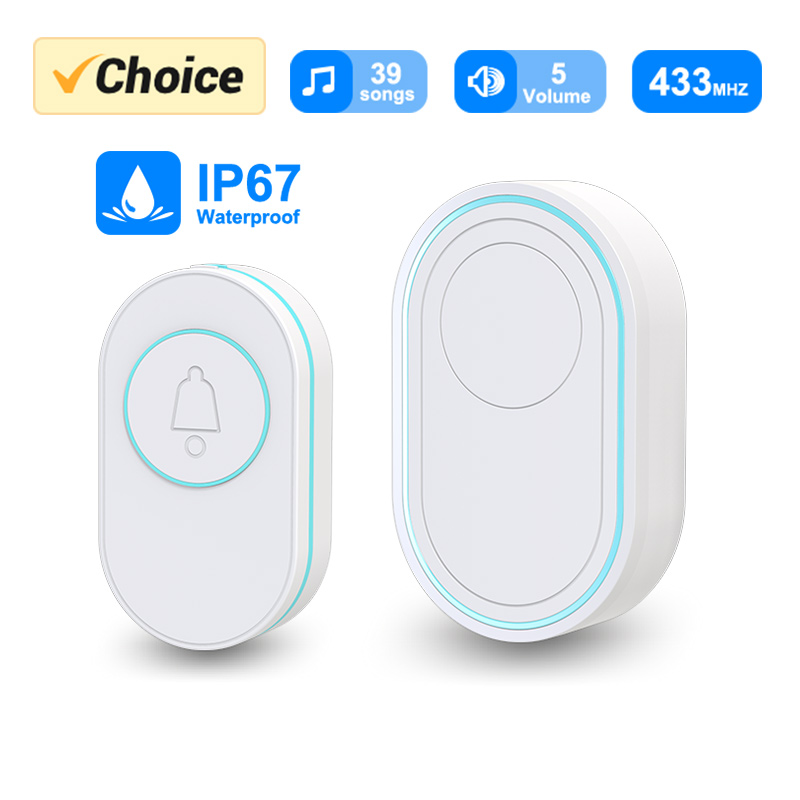 Outdoor Lighting Switch - Wireless Doorbell IP67 Waterproof OutDoor Button