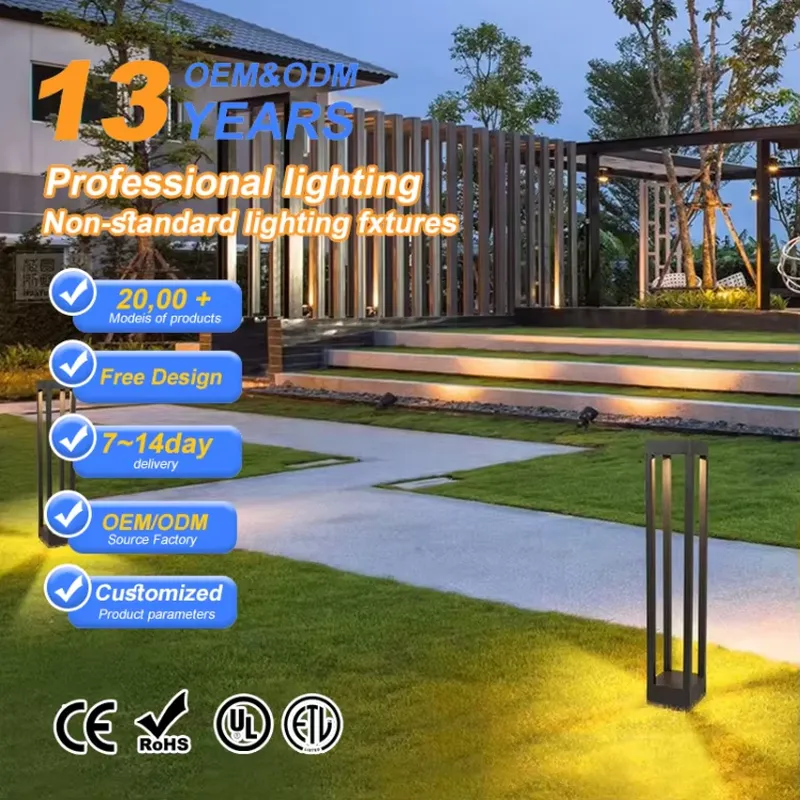 Outdoor Lighting Bollards - COB Chip LED Bollard Light IP65