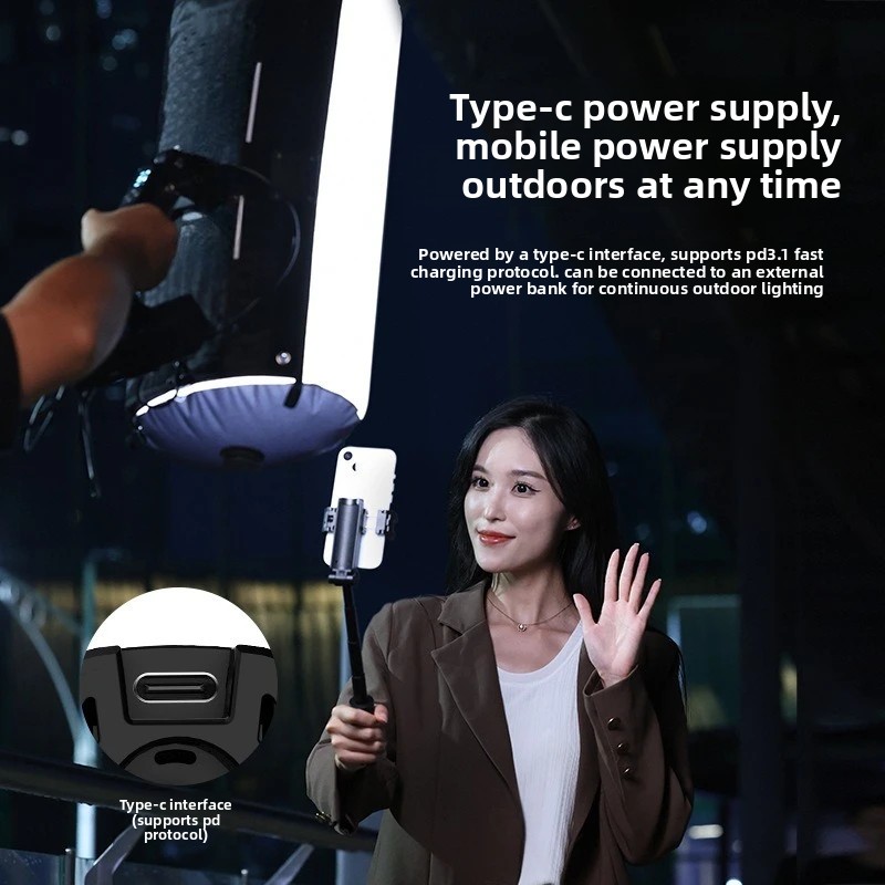 Outdoor Lighting In Photography - Big white gas column lamp dual
