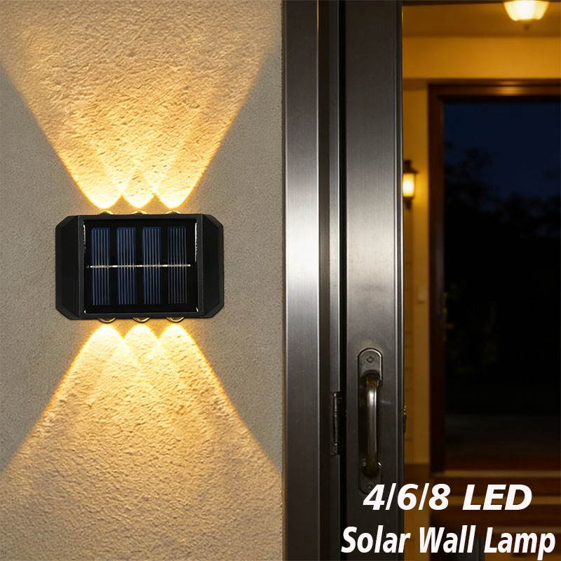 Halo Outdoor Lighting - 4/6/8 LED Solar Outdoor Light Solar