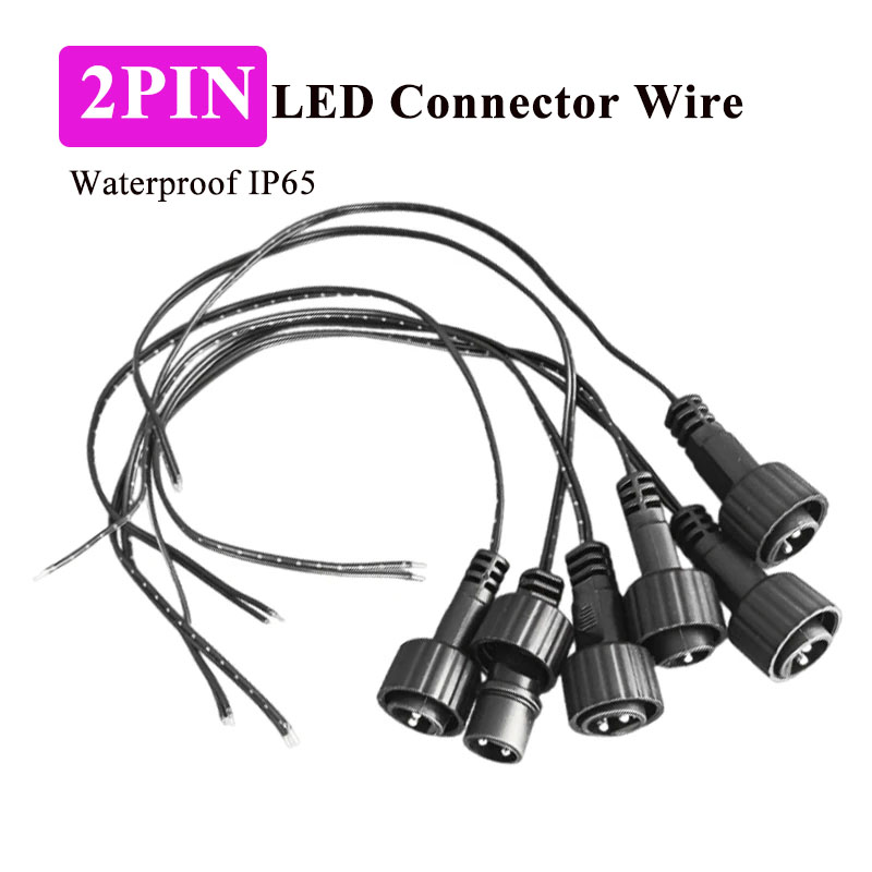 Outdoor Lighting Cable - Outdoor 2Pin LED Connector with 25cm