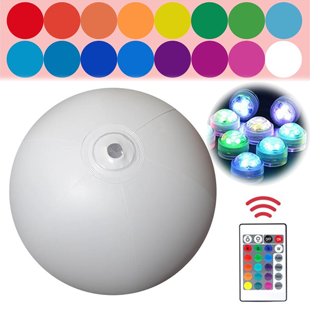 Outdoor Lighting Around Pool - Inflatable Pool Beach Ball 16 Colors