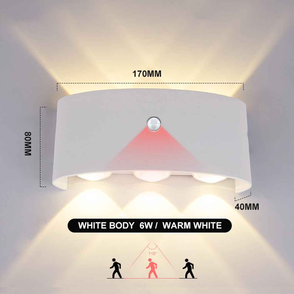 Outdoor Lighting Linear - PIR Motion Sensor Wall Lamp AC85-265V