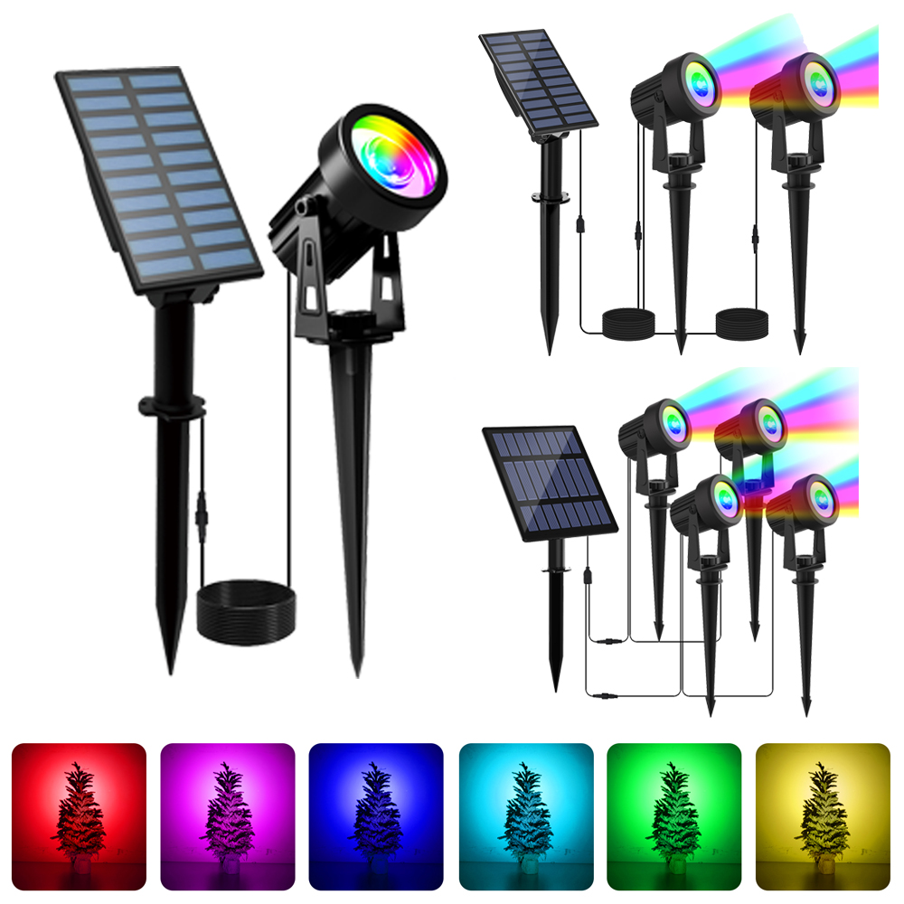 Outdoor Lighting Transformer - 1/2/4 Lights RGB Solar LED Light