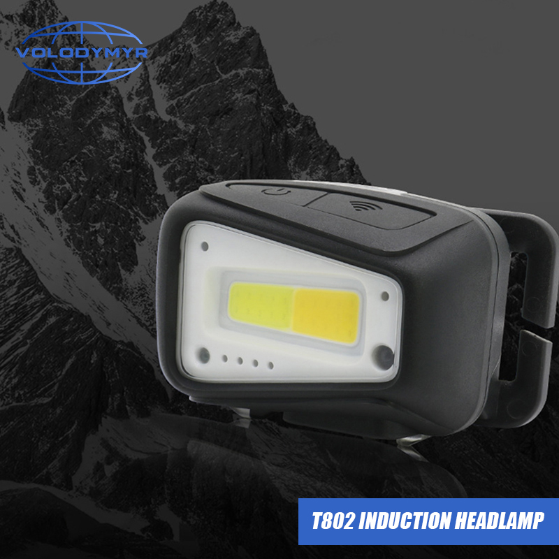 Outdoor Lighting With Motion Sensor - VOLODYMYR Waterproof COB LED Headlamp Motion