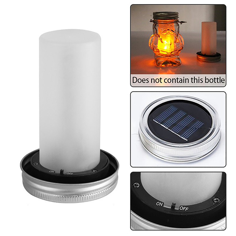 1Pc Solar LED Lit Light Torch  - Fire Torch Solar ulasan dan harga