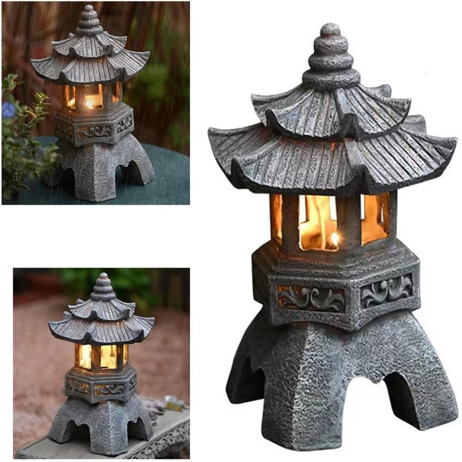 Pagoda Statues Outdoor Solar P - Outdoor Lighting Architectural ulasan dan harga