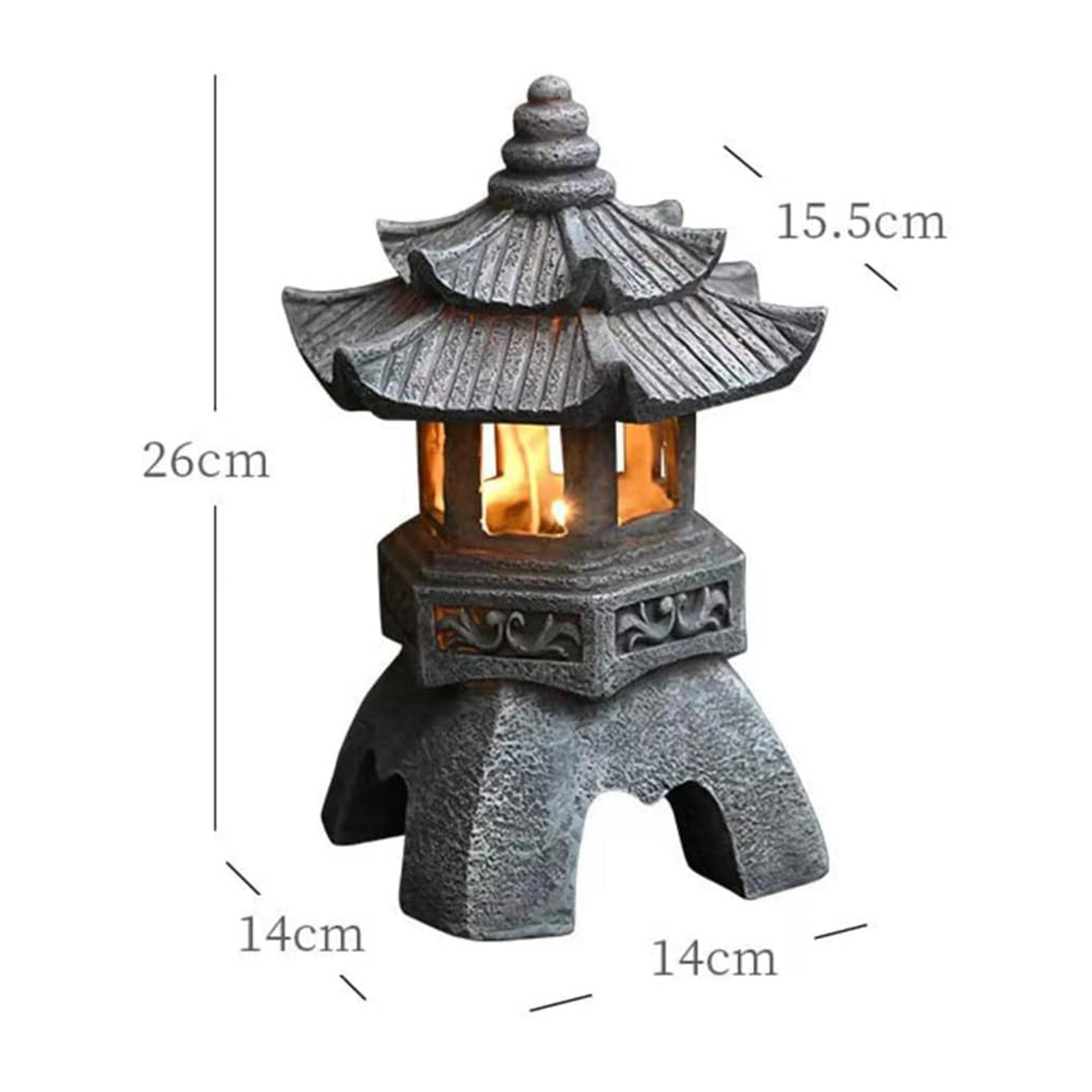 Pagoda Statues Outdoor Solar P - Outdoor Lighting Architectural ulasan dan harga