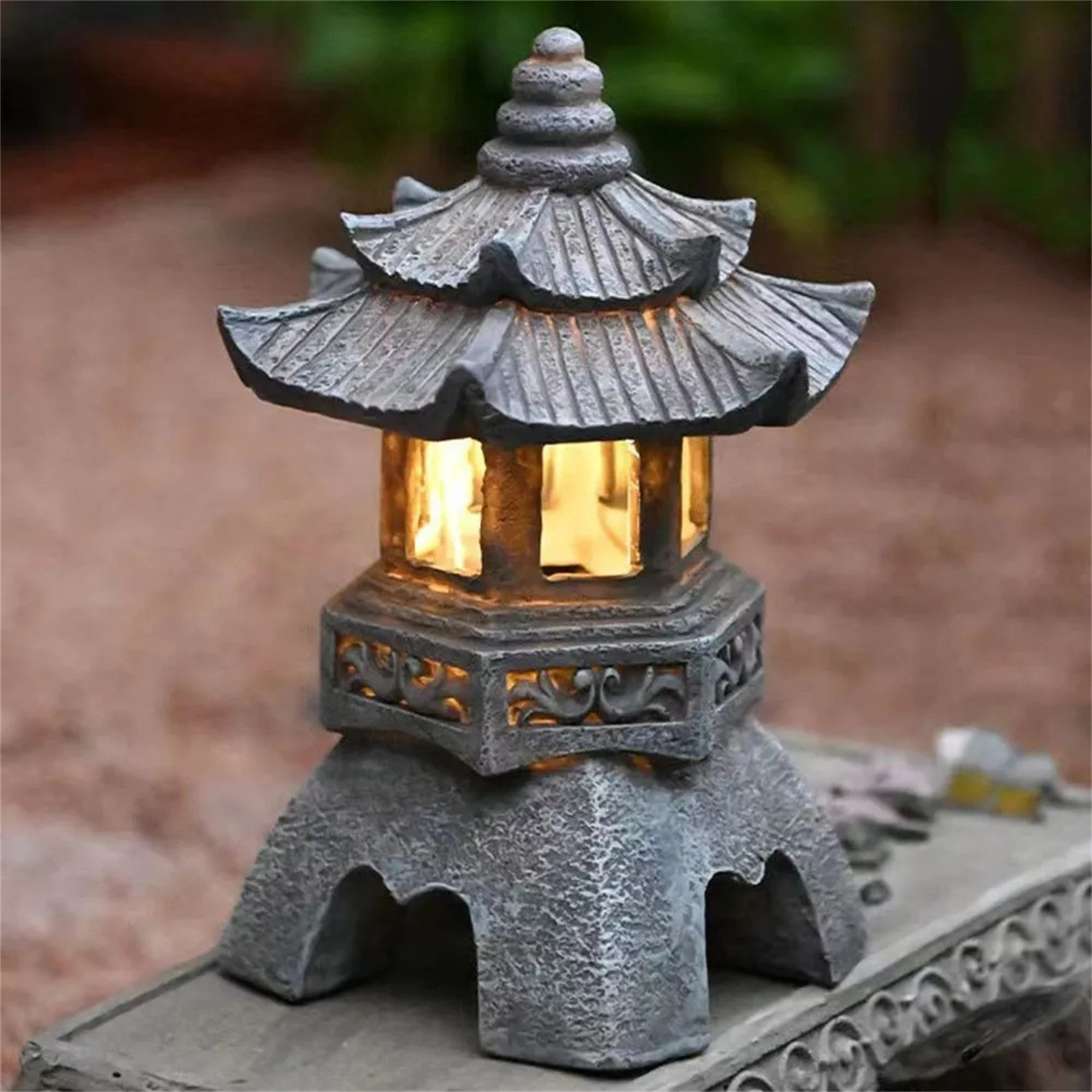 Pagoda Statues Outdoor Solar P - Outdoor Lighting Architectural ulasan dan harga