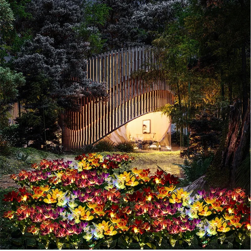 Orchid Ground LED Light Artifi - Halo Outdoor Lighting ulasan dan harga
