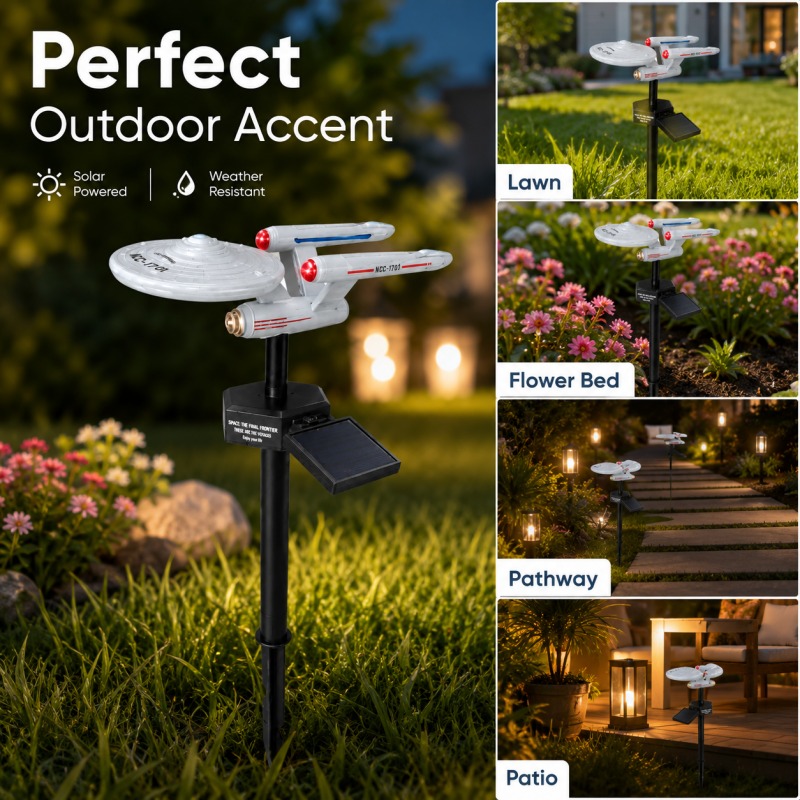 Star Trek USS Enterprise Solar - Halo Outdoor Lighting ulasan dan harga