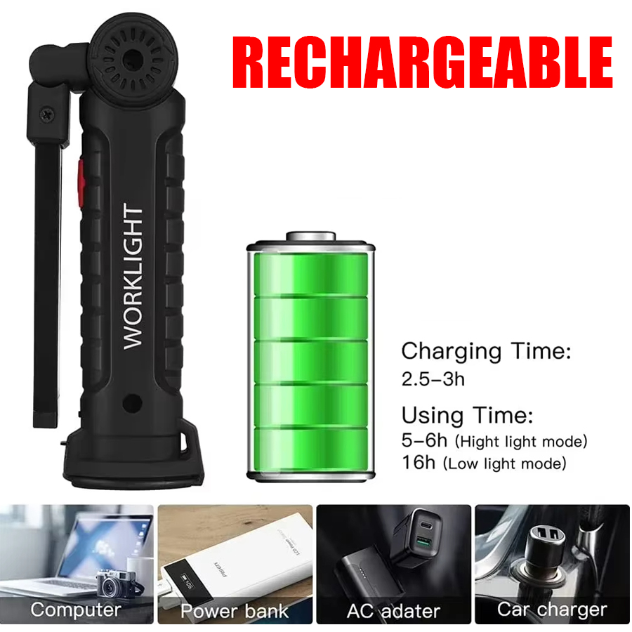 Portable LED Flashlight with M - Outdoor Lighting House ulasan dan harga