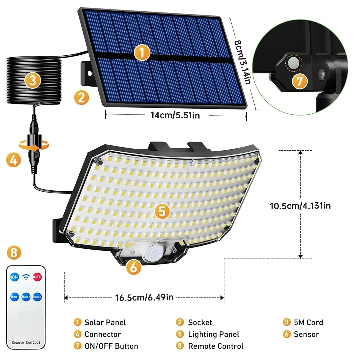 234LED Solar Outdoor Lights Mo - Outdoor Lighting Garden ulasan dan harga