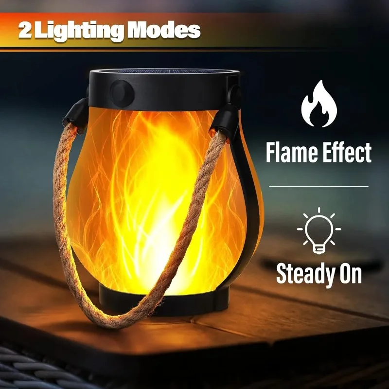 New Solar Flame Mason Jar Rope - Fire Torch Solar ulasan dan harga