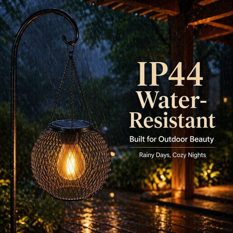 Solar Powered LED Hanging Floo - Halo Outdoor Lighting ulasan dan harga