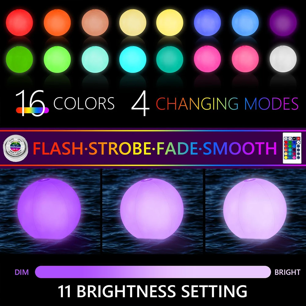 1-5PCS Floating Pool Lights wi - Outdoor Lighting Around Pool ulasan dan harga