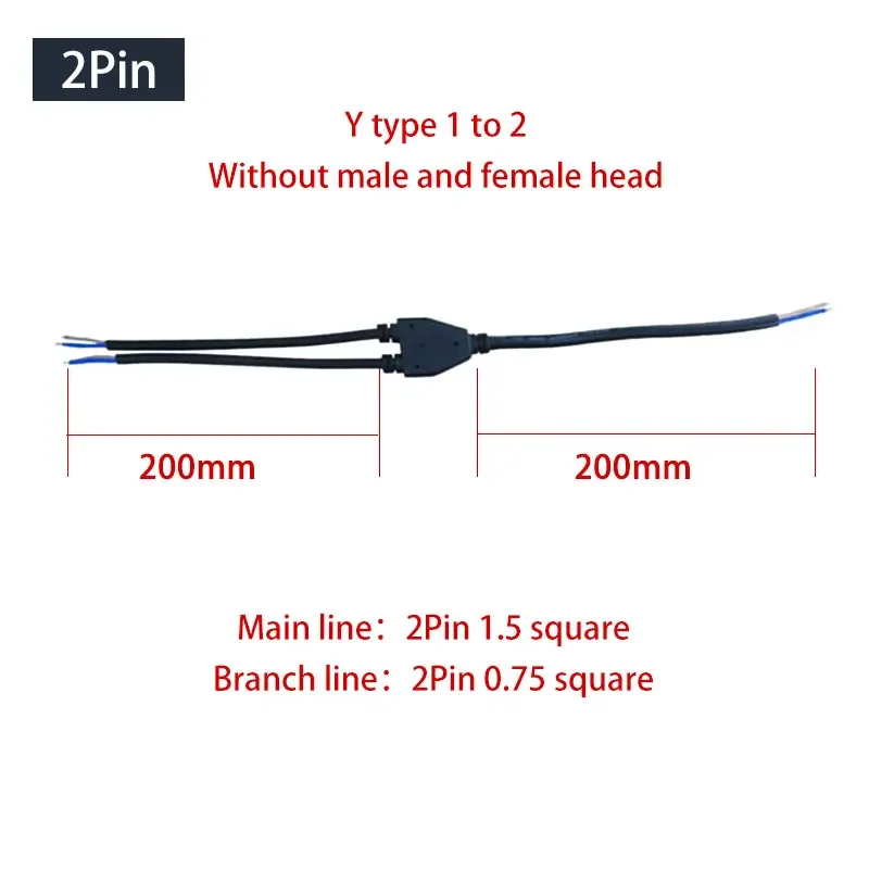 Waterproof Y-Type Wire Splitte - Outdoor Lighting Cable ulasan dan harga