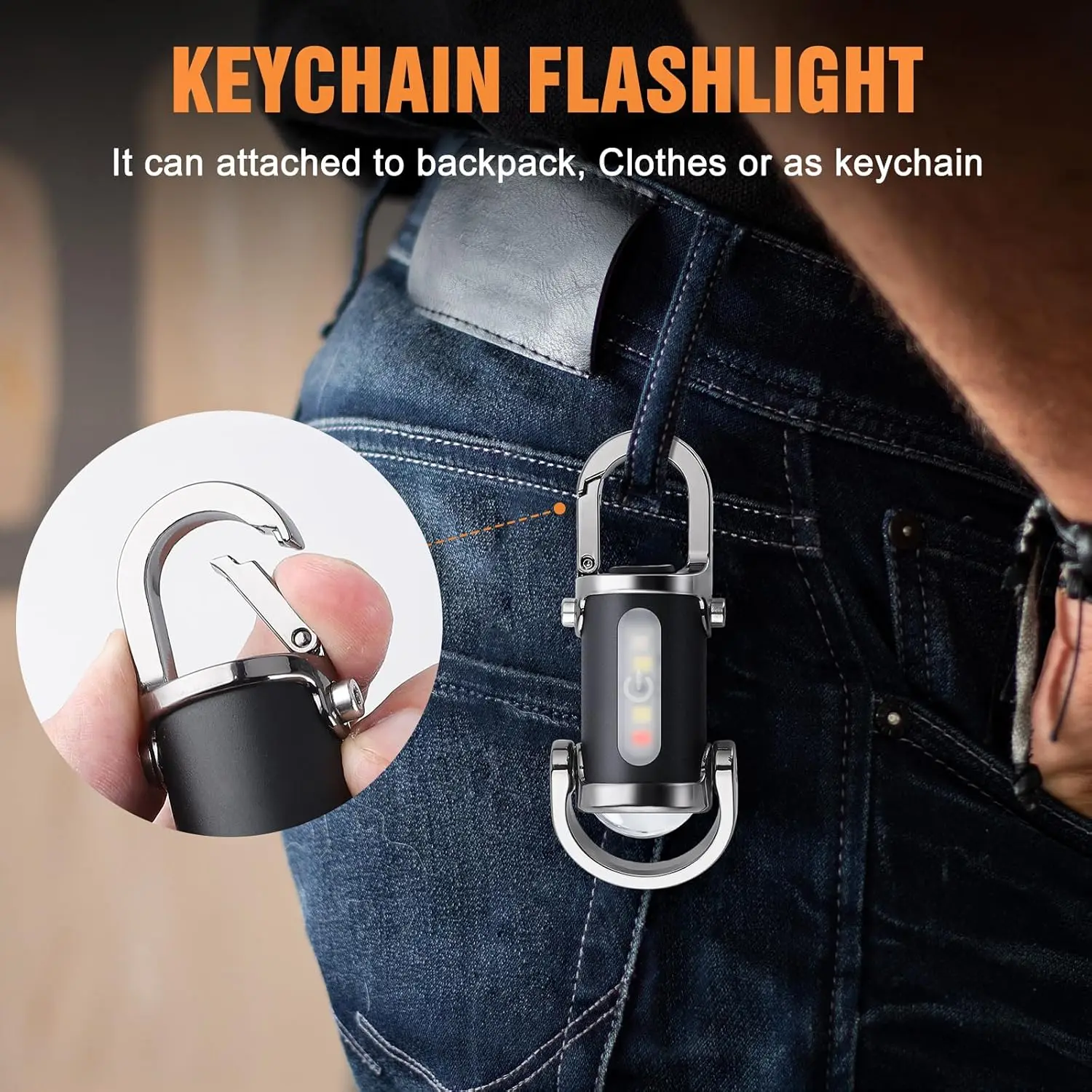 Mini Keychain Flashlight Recha - Outdoor Lighting Bollards ulasan dan harga