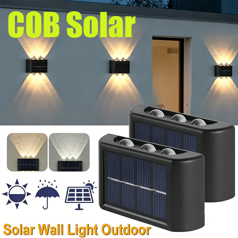 COB Solar Wall Lamp Outdoor Wa - Outdoor Lighting Garden ulasan dan harga