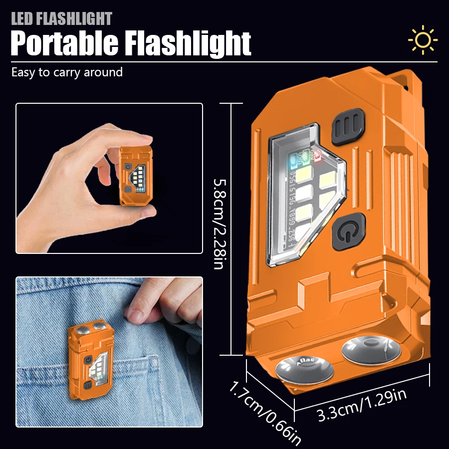 Mini Keychain EDC Flashlight R - Outdoor Lighting House ulasan dan harga