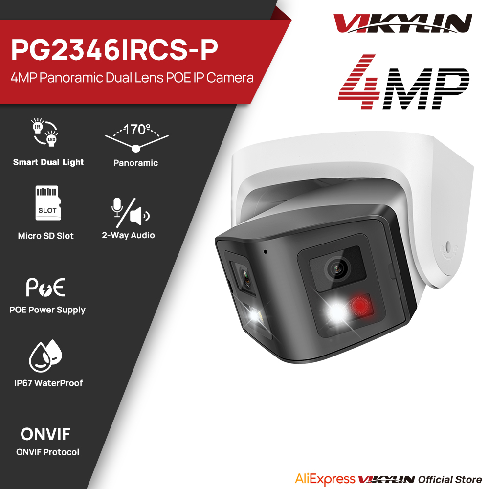 Vikylin 4MP Panoramic Smart Du - Outdoor Lighting Under Roof ulasan dan harga