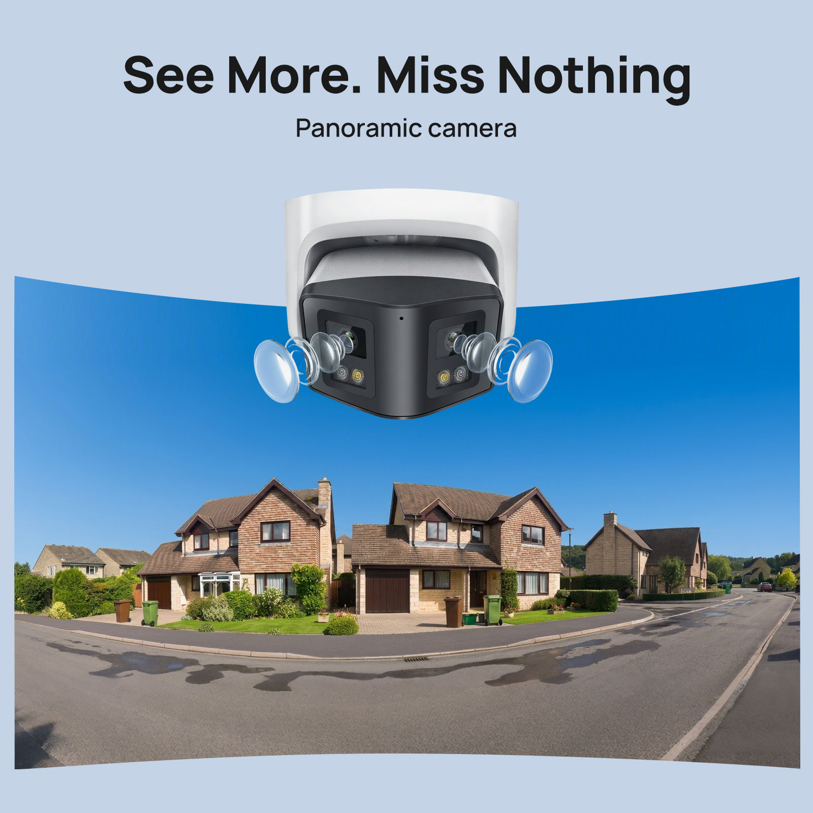 Vikylin 4MP Panoramic Smart Du - Outdoor Lighting Under Roof ulasan dan harga