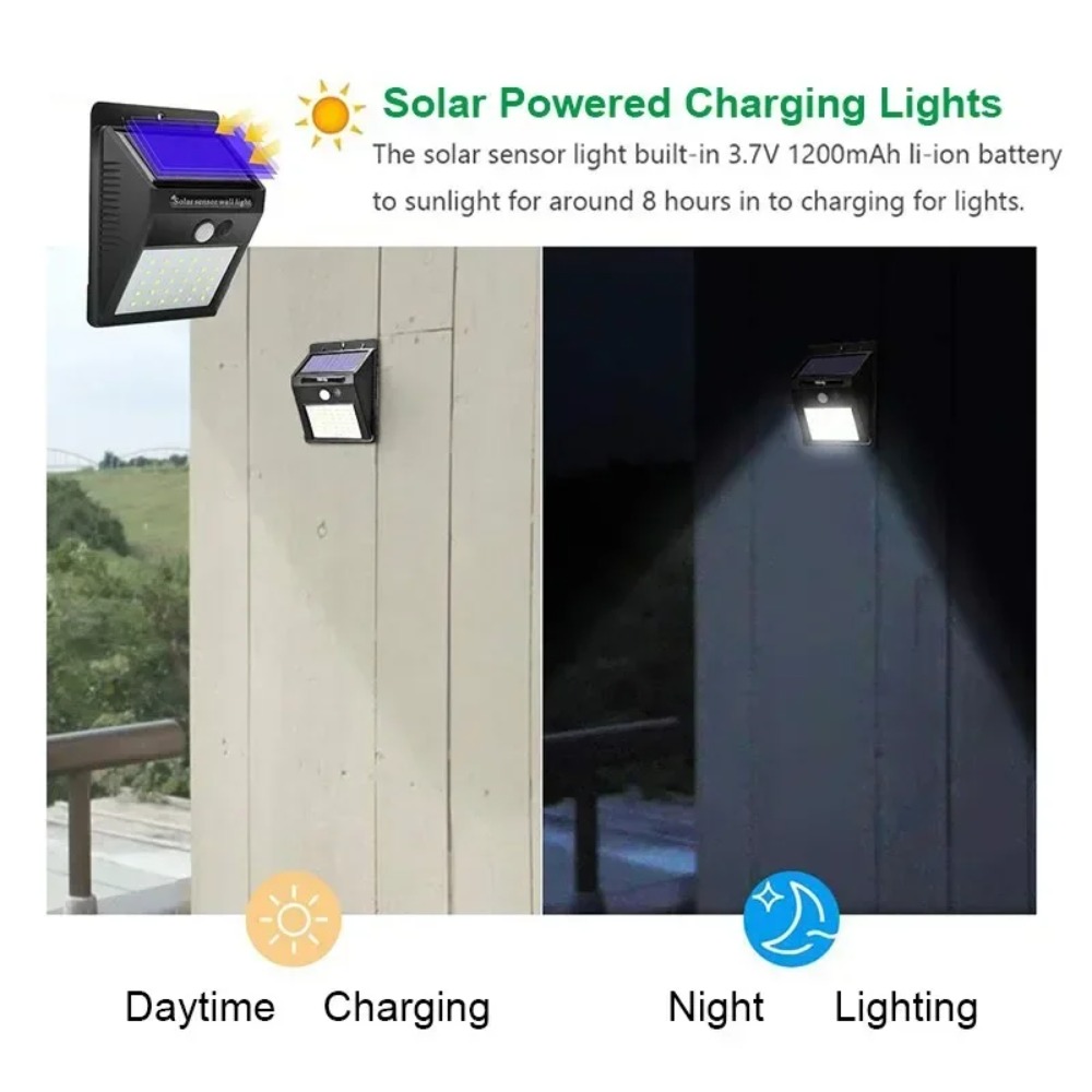 30 LED Solar Light PIR Motion  - Outdoor Lighting With Motion Sensor ulasan dan harga