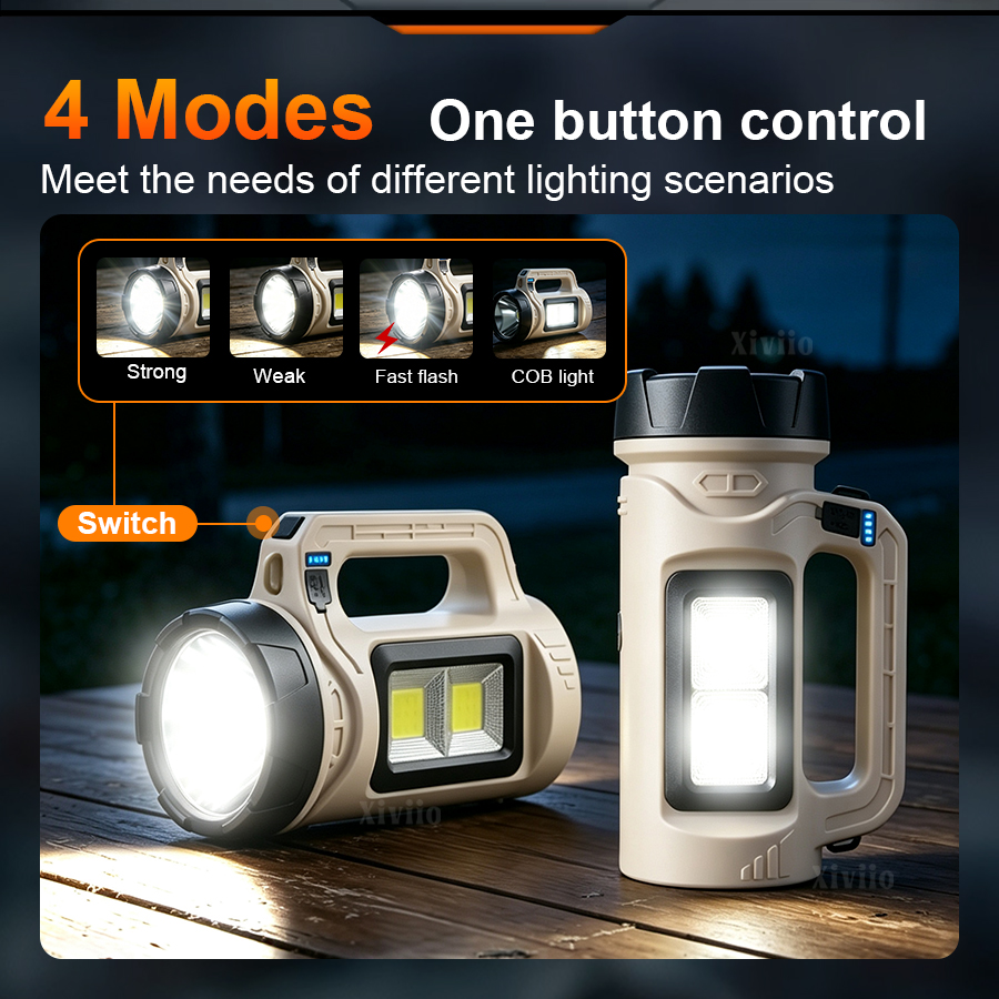 Multiscene Handheld LED Torch  - Fire Torch Solar ulasan dan harga