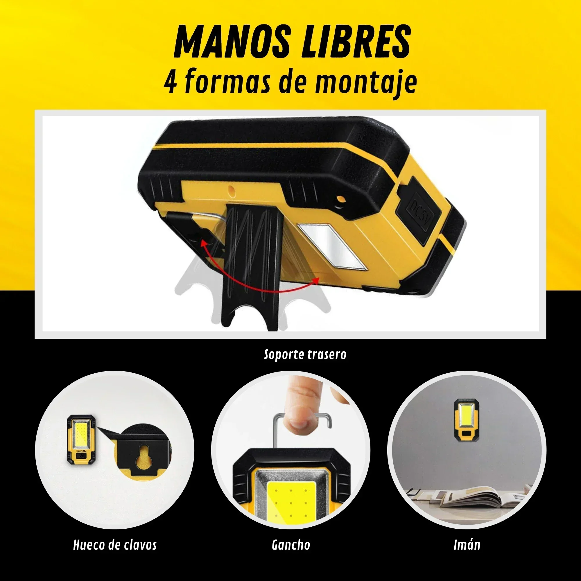 Rechargeable 4000MaH Work Ligh - Outdoor Lighting Bollards ulasan dan harga