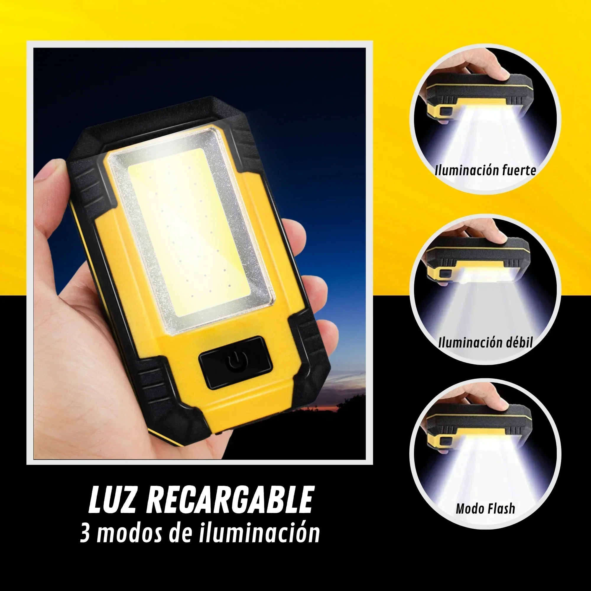 Rechargeable 4000MaH Work Ligh - Outdoor Lighting Bollards ulasan dan harga