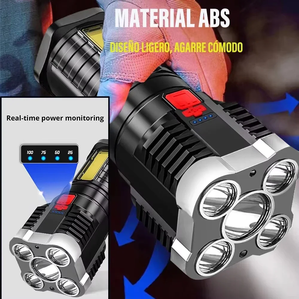 5 LED High Power Led Flashligh - Outdoor Lighting Spotlight ulasan dan harga