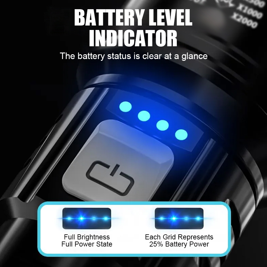 High Power P50 LED Flashlight  - Outdoor Lighting Bollards ulasan dan harga
