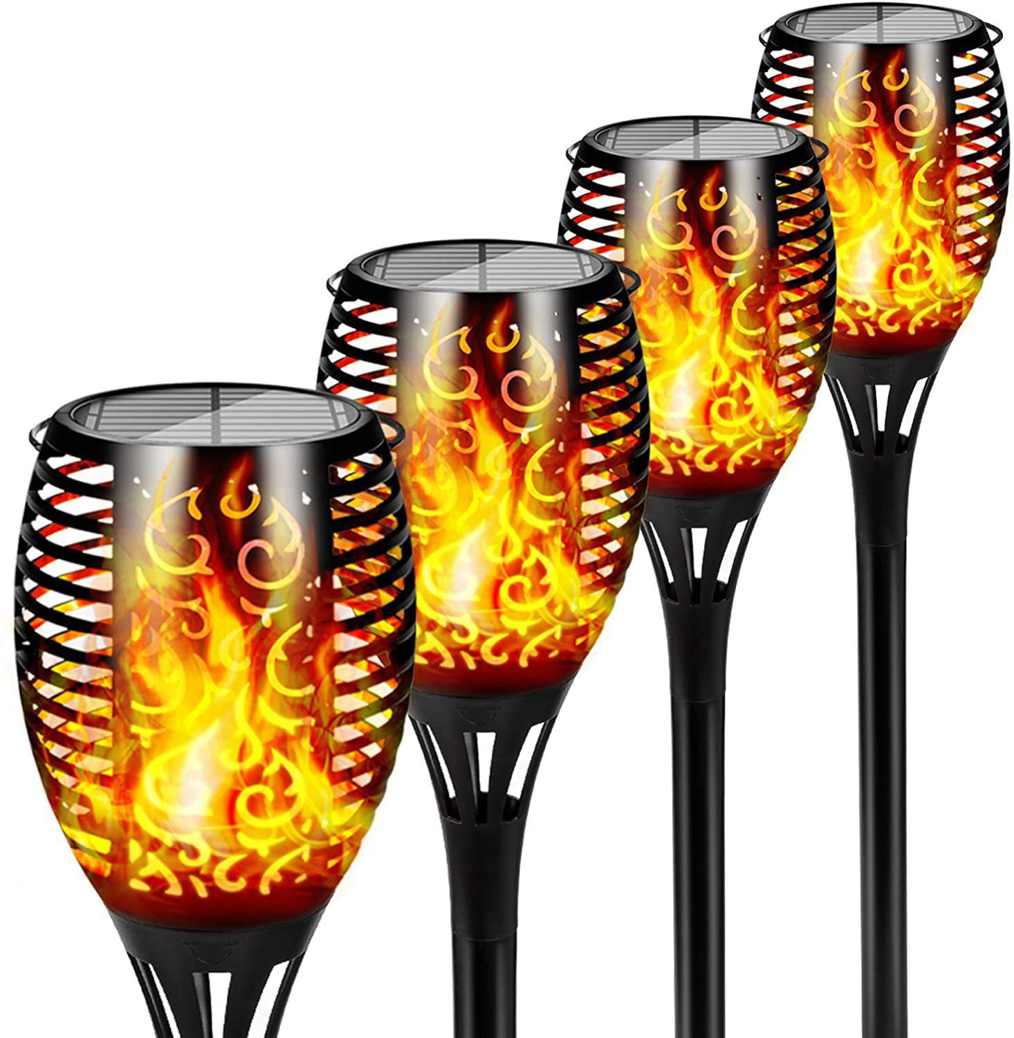 12LED Solar Flame Torch Light  - Fire Torch Solar ulasan dan harga