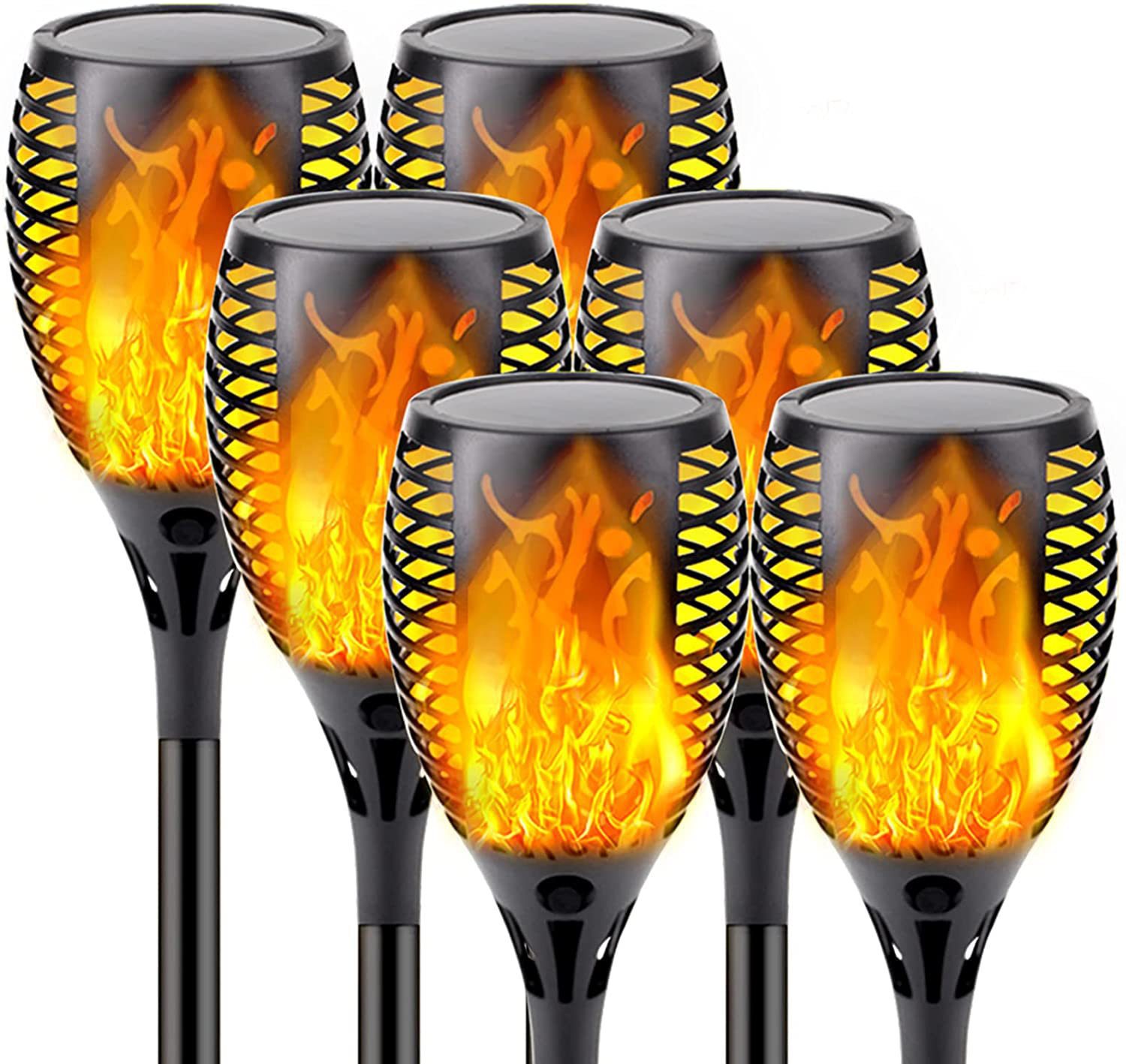 12LED Solar Flame Torch Light  - Fire Torch Solar ulasan dan harga