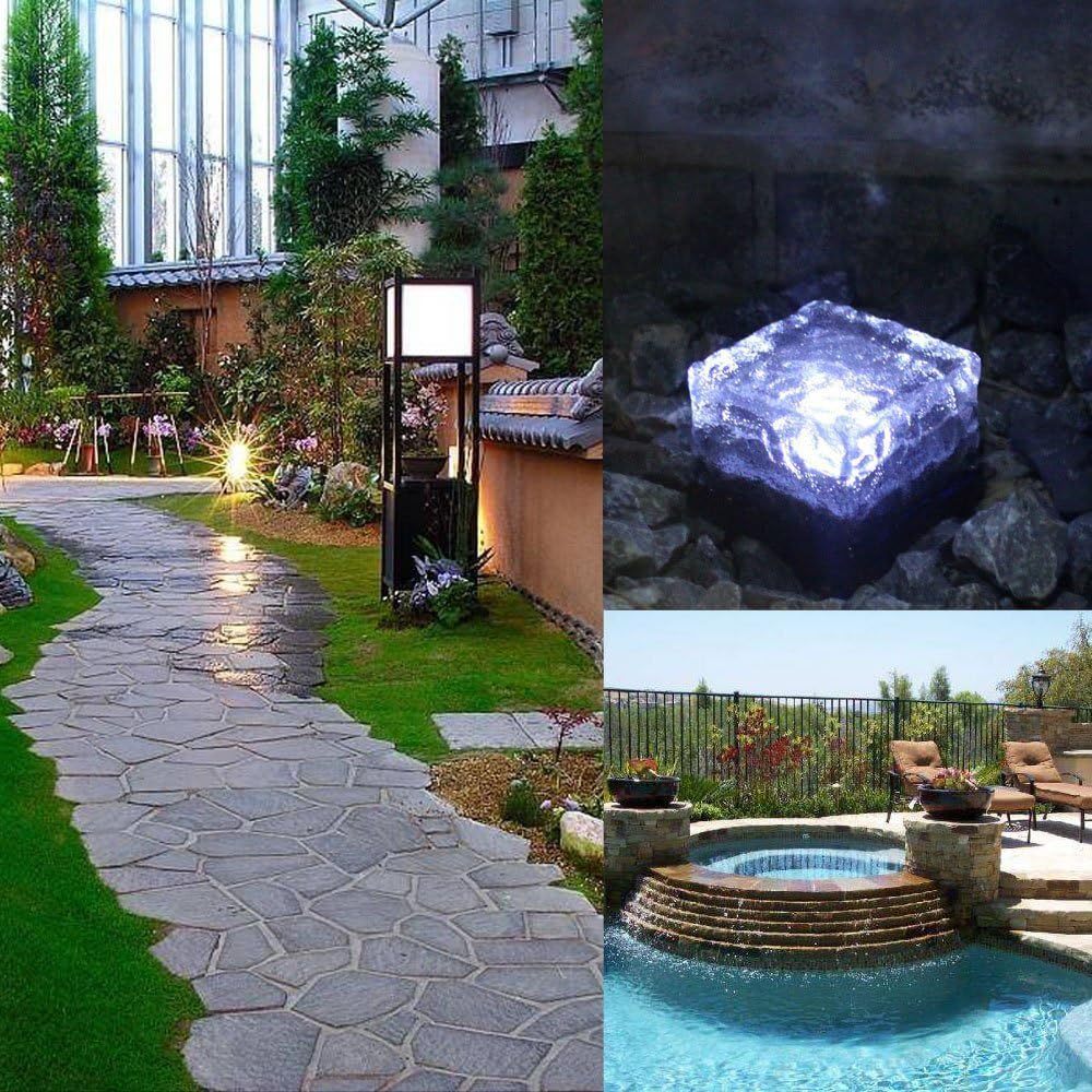 Solar Ice Cube Light Glass Blo - Halo Outdoor Lighting ulasan dan harga