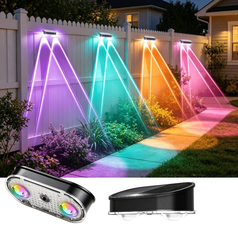 RGB Solar Fence Light IP44, 8  - Outdoor Lighting Linear ulasan dan harga