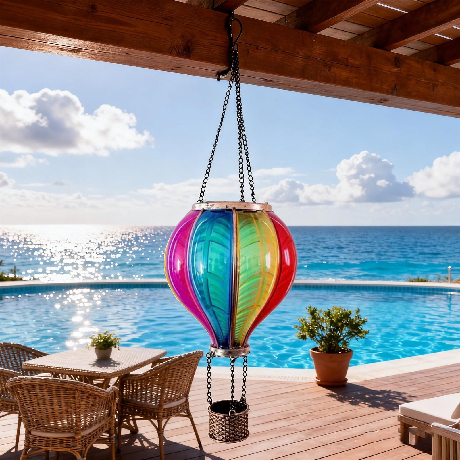 Hot Air Balloon Lanterns Solar - Halo Outdoor Lighting ulasan dan harga
