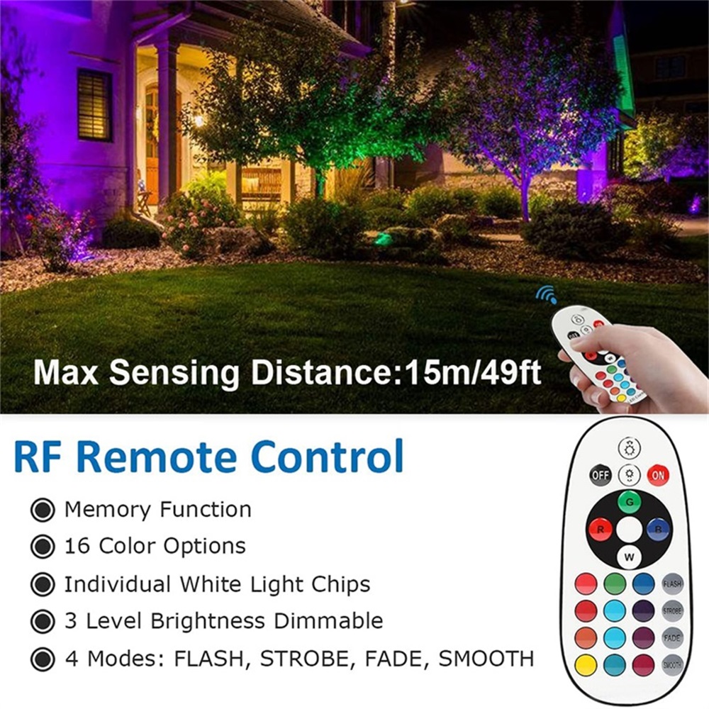 RGBW Landscape Lighting 10W wi - Outdoor Lighting Garden ulasan dan harga