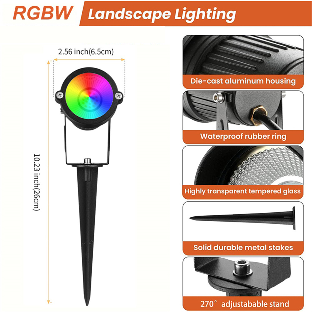 RGBW Landscape Lighting 10W wi - Outdoor Lighting Garden ulasan dan harga