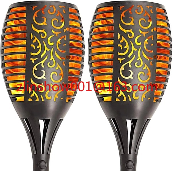 96led Outdoor Garden Decoratio - Fire Torch Solar ulasan dan harga