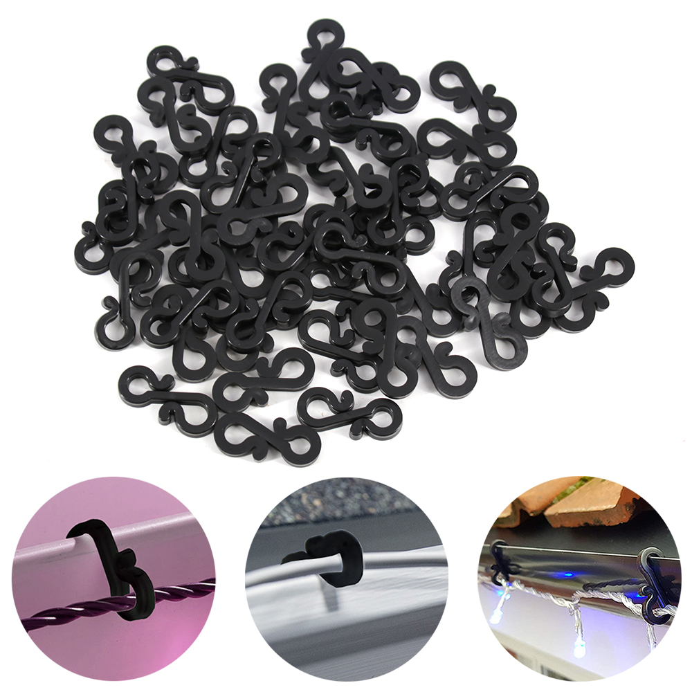 120Pcs Plastic Hooks Gutter Ho - Outdoor Lighting Cable ulasan dan harga