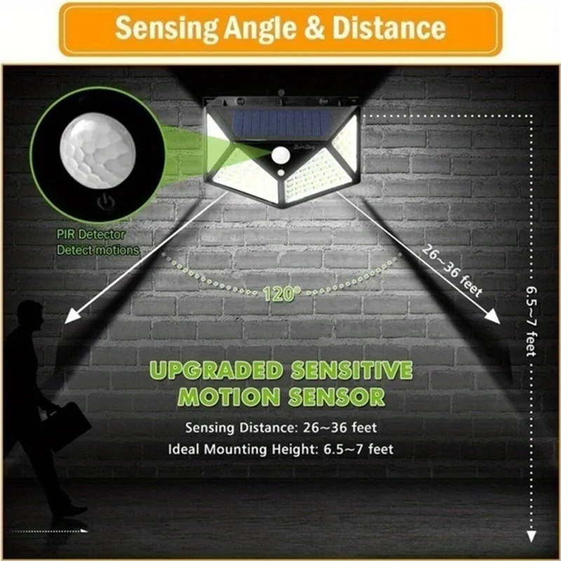 100Led Multifunctional Solar L - Outdoor Lighting With Motion Sensor ulasan dan harga