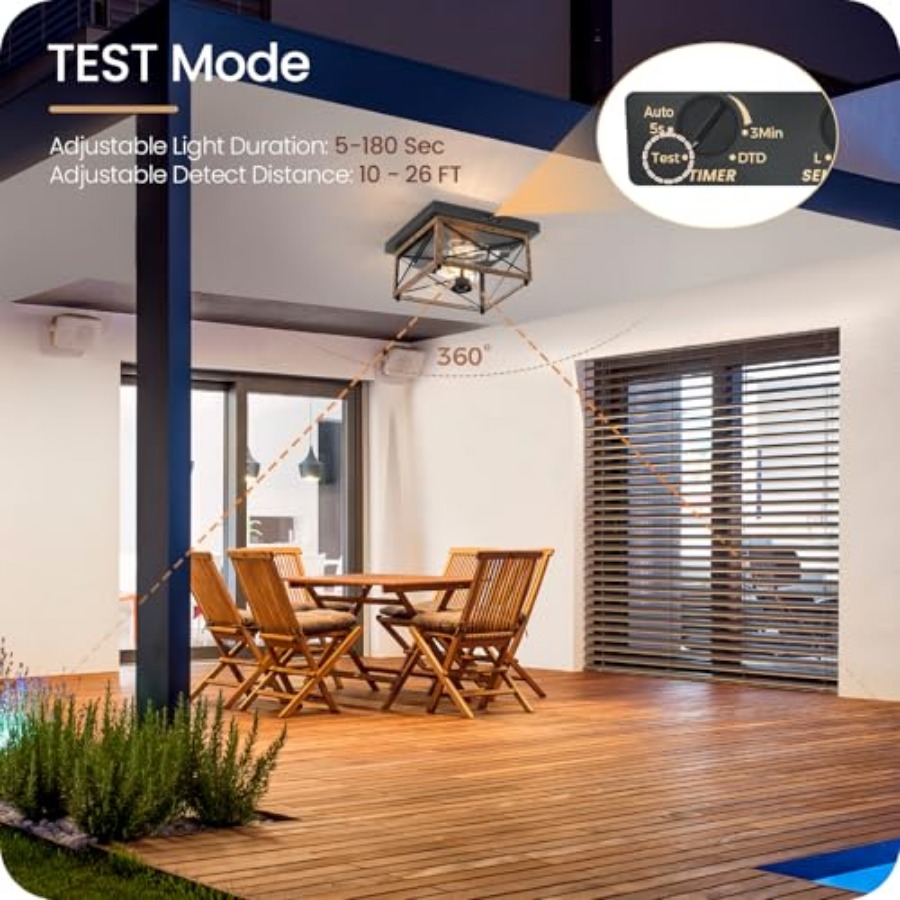 Outdoor Ceiling Light with Mot - Outdoor Lighting With Motion Sensor ulasan dan harga