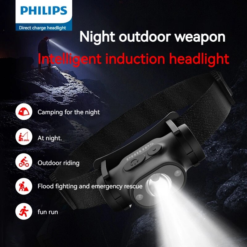 Philips LED Headlamp Sensor He - Outdoor Lighting Philips ulasan dan harga