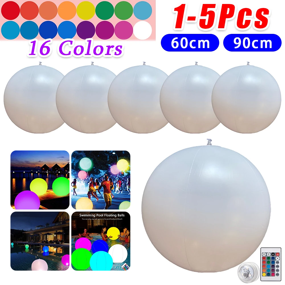 1-5PCS 60/90CM Floating Pool L - Outdoor Lighting Around Pool ulasan dan harga
