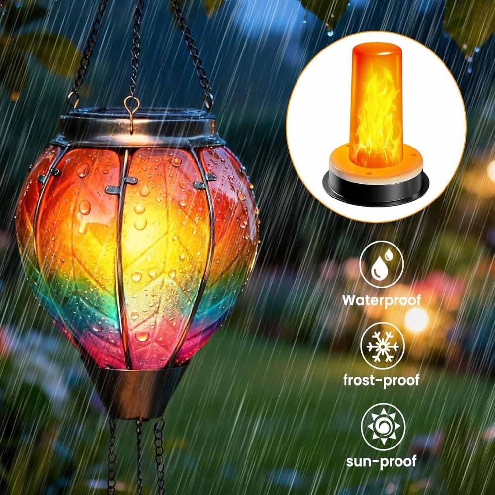 Realistic Flame Torch Light So - Fire Torch Solar ulasan dan harga