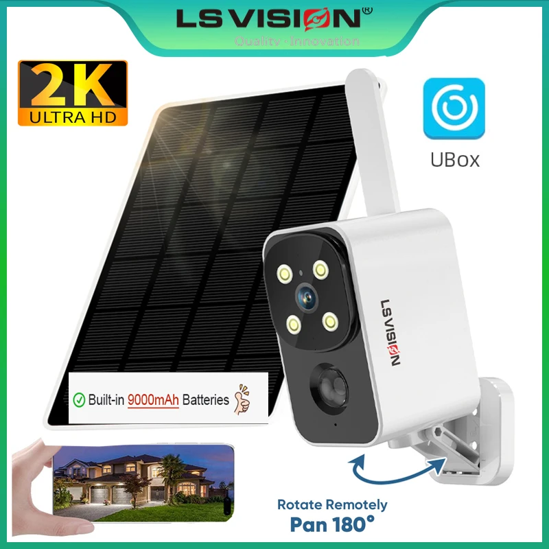 LS VISION Outdoor Solar Camera - Outdoor Lighting Transformer ulasan dan harga